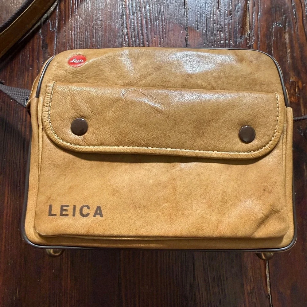 Leitz Leica Leather Combination Camera Lens Case - Leather - Made in Germany‎